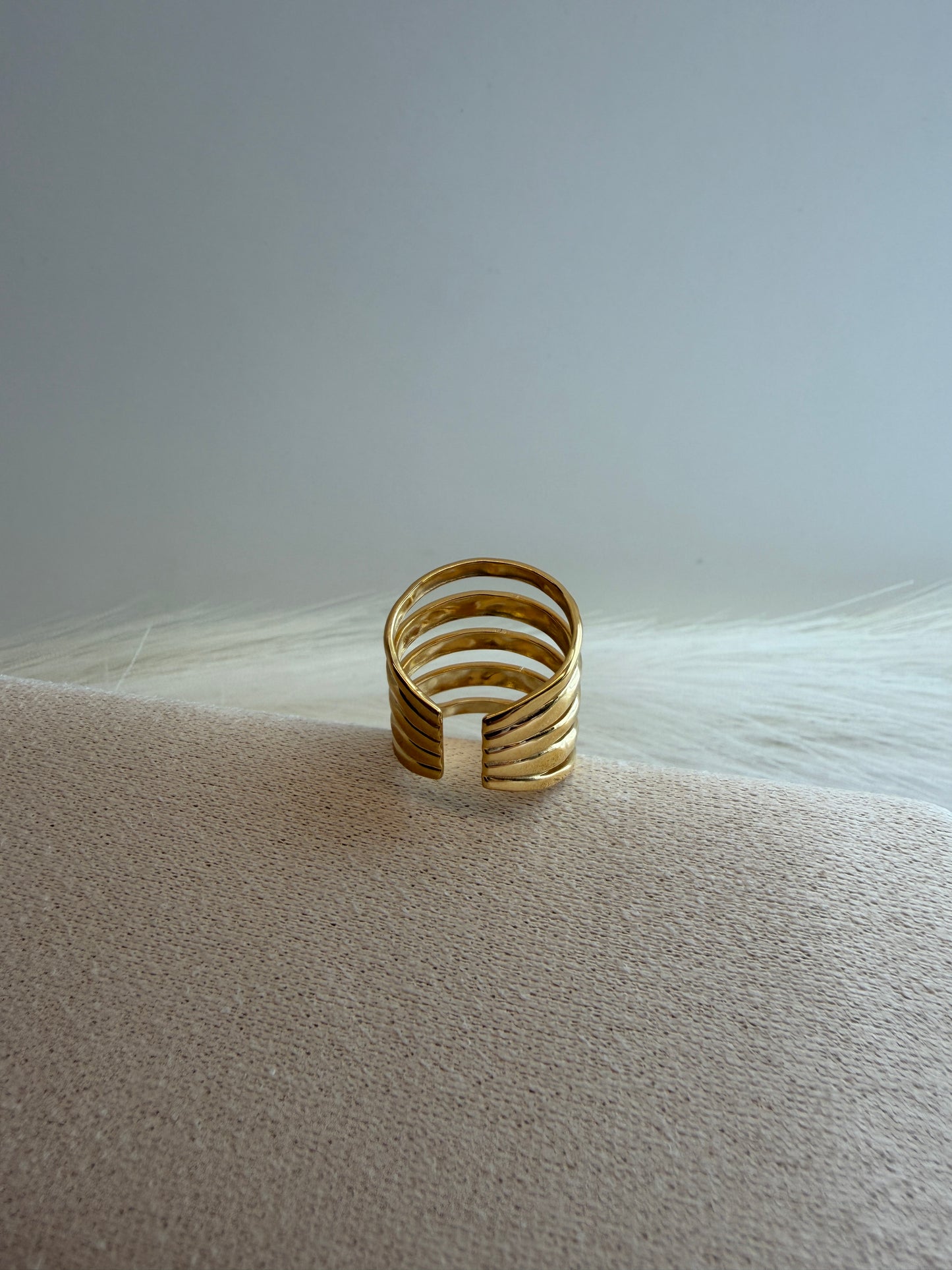 Golden Flow Ring