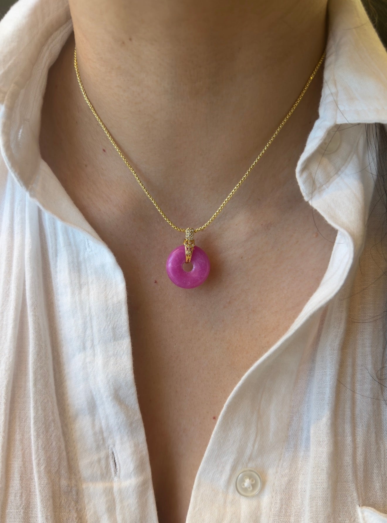 Jade Rosa Necklace