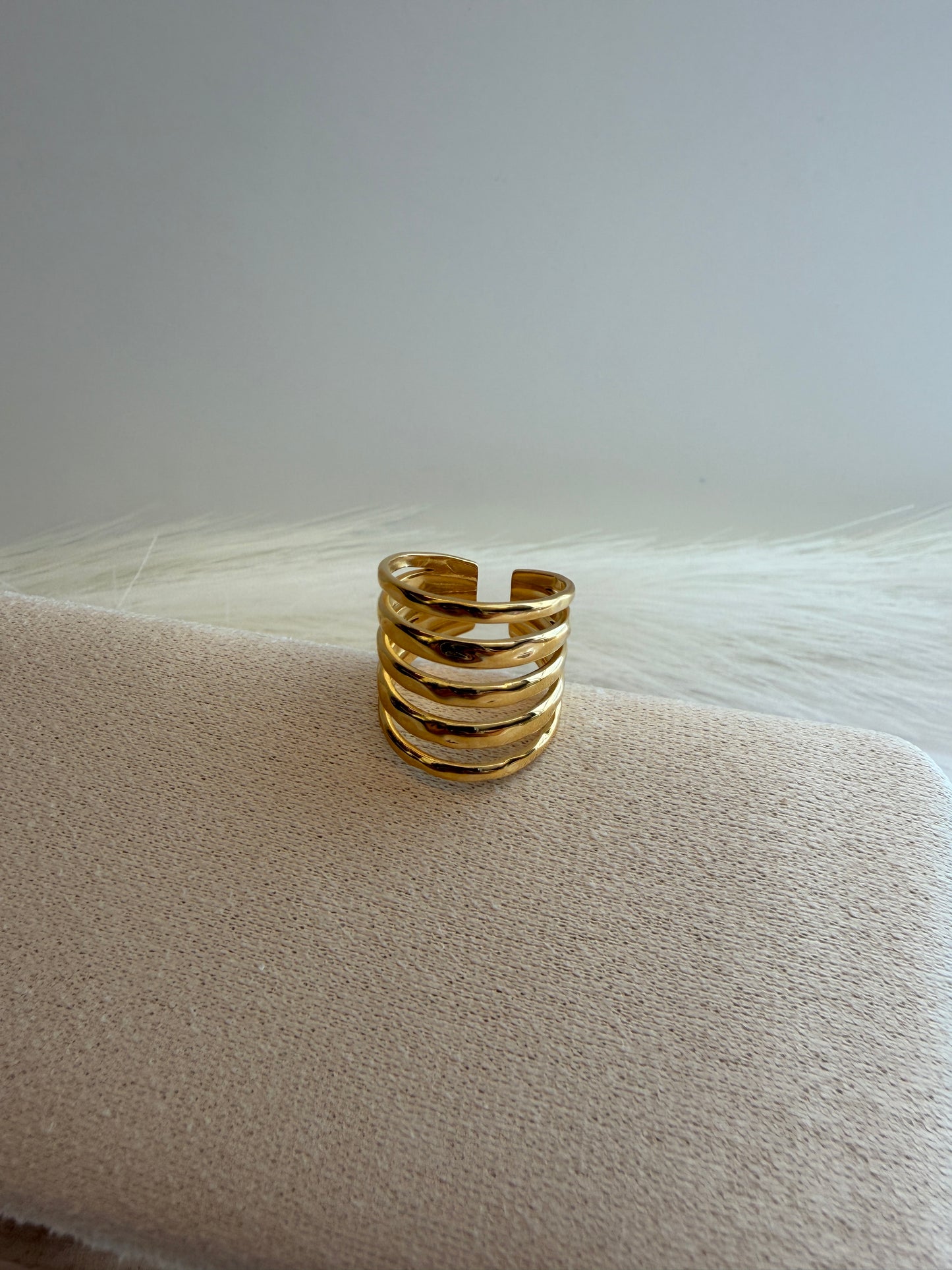 Golden Flow Ring