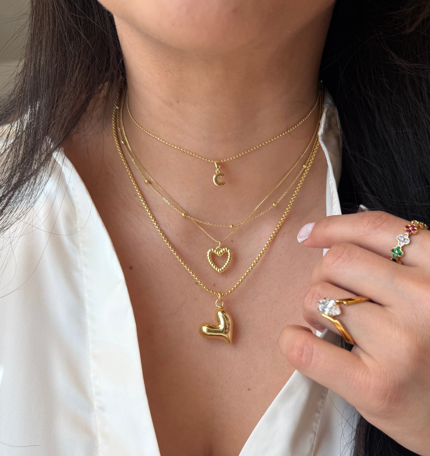 Mini initials Necklace