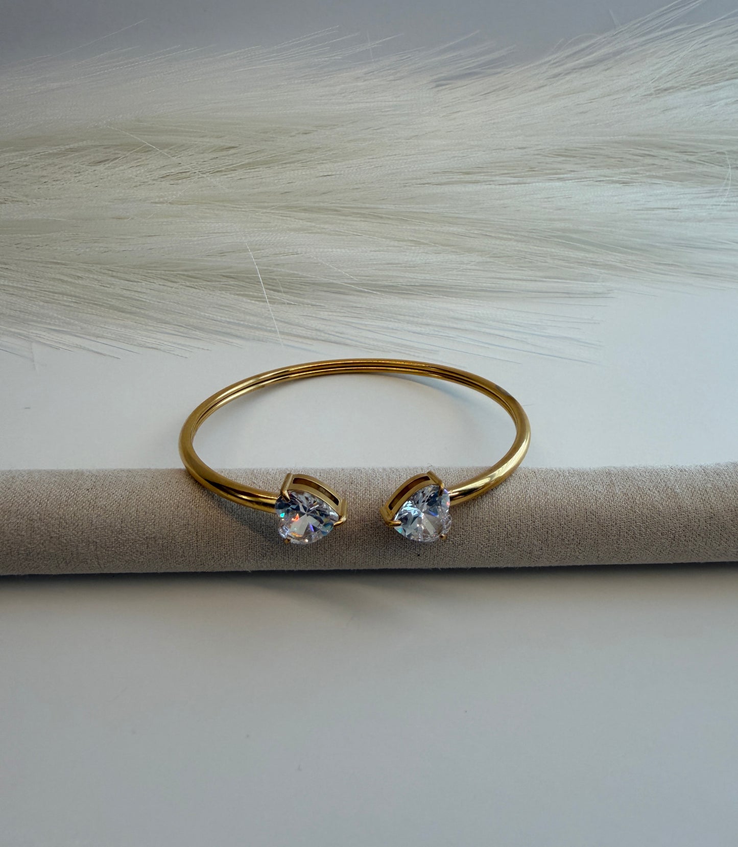 Crystal hearts Bracelet