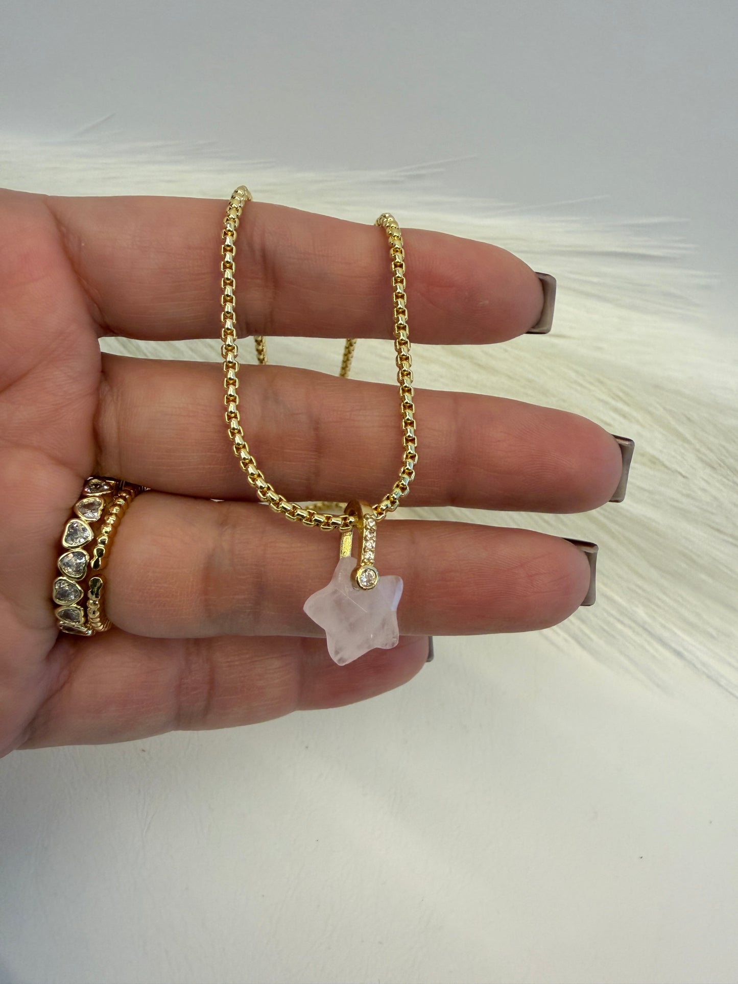 Rose Star Necklace