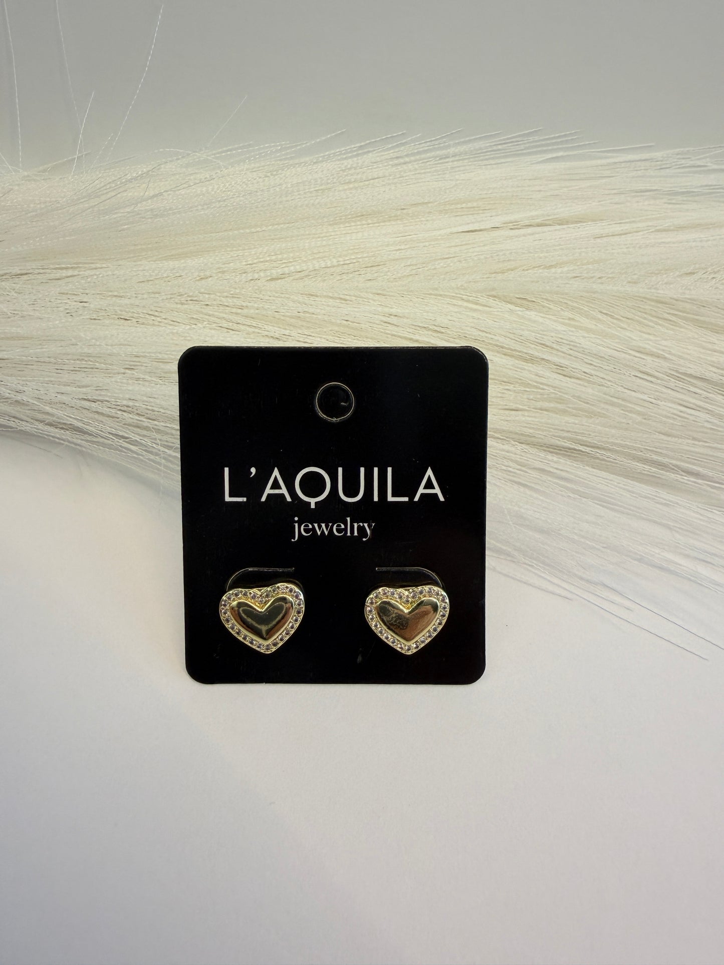 Gold Heart Earrings