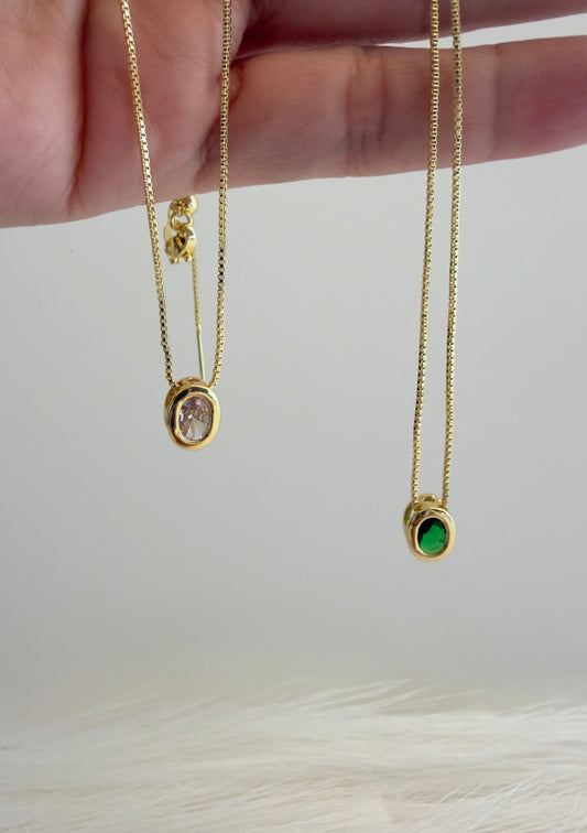 Lumi oval Necklace