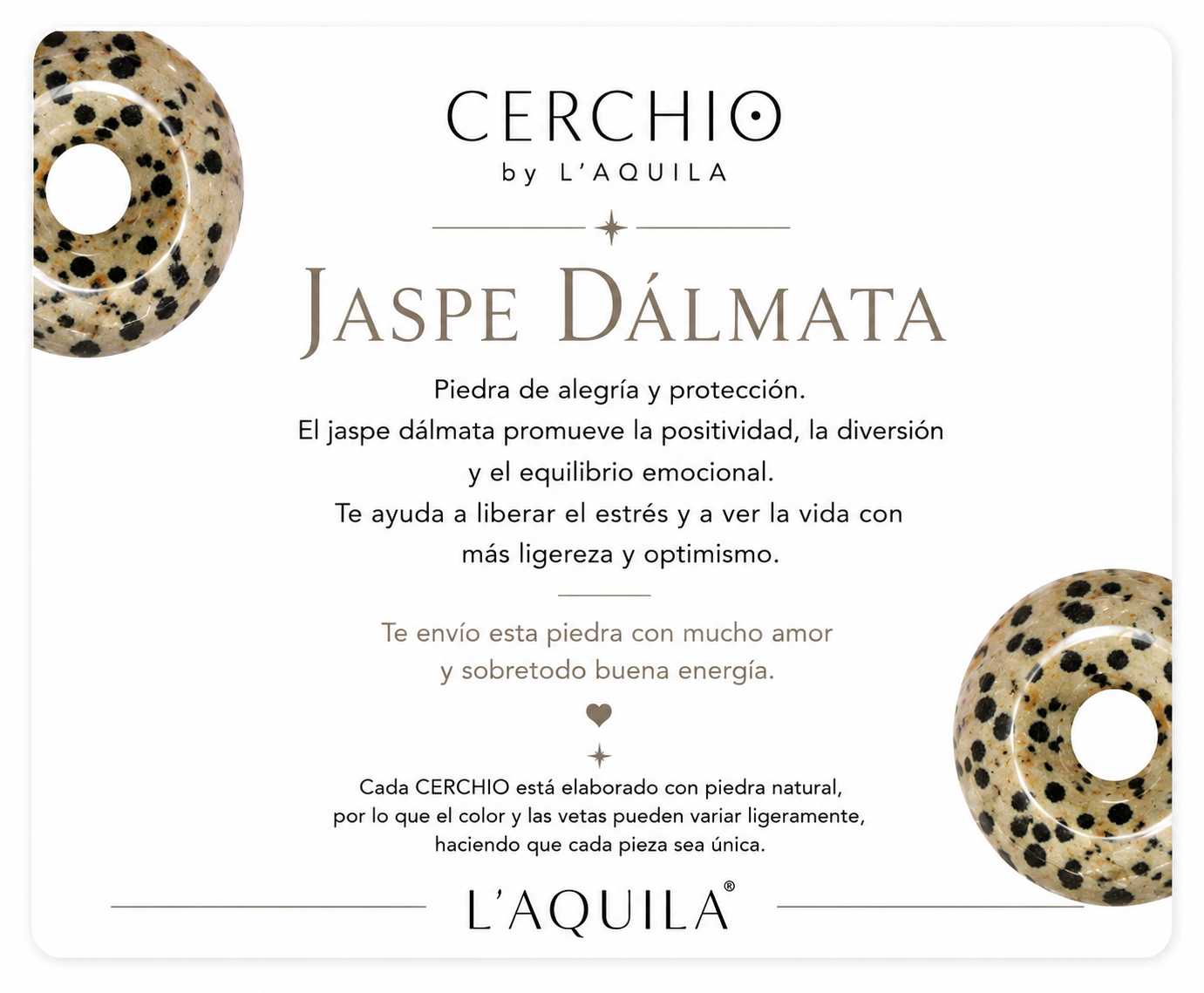 Cerchio Jaspe Dálmata