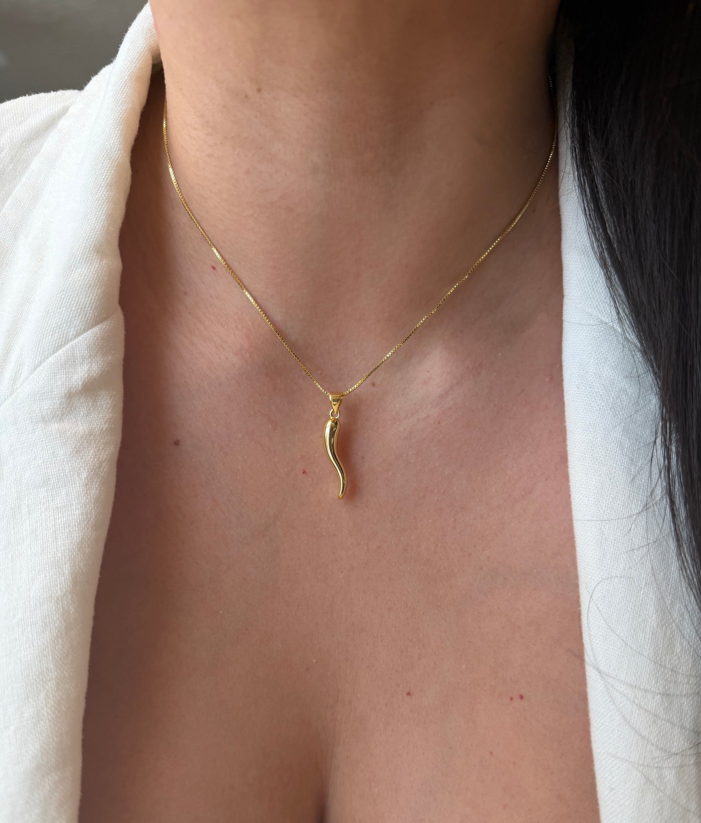 Cuernito Gold Necklace