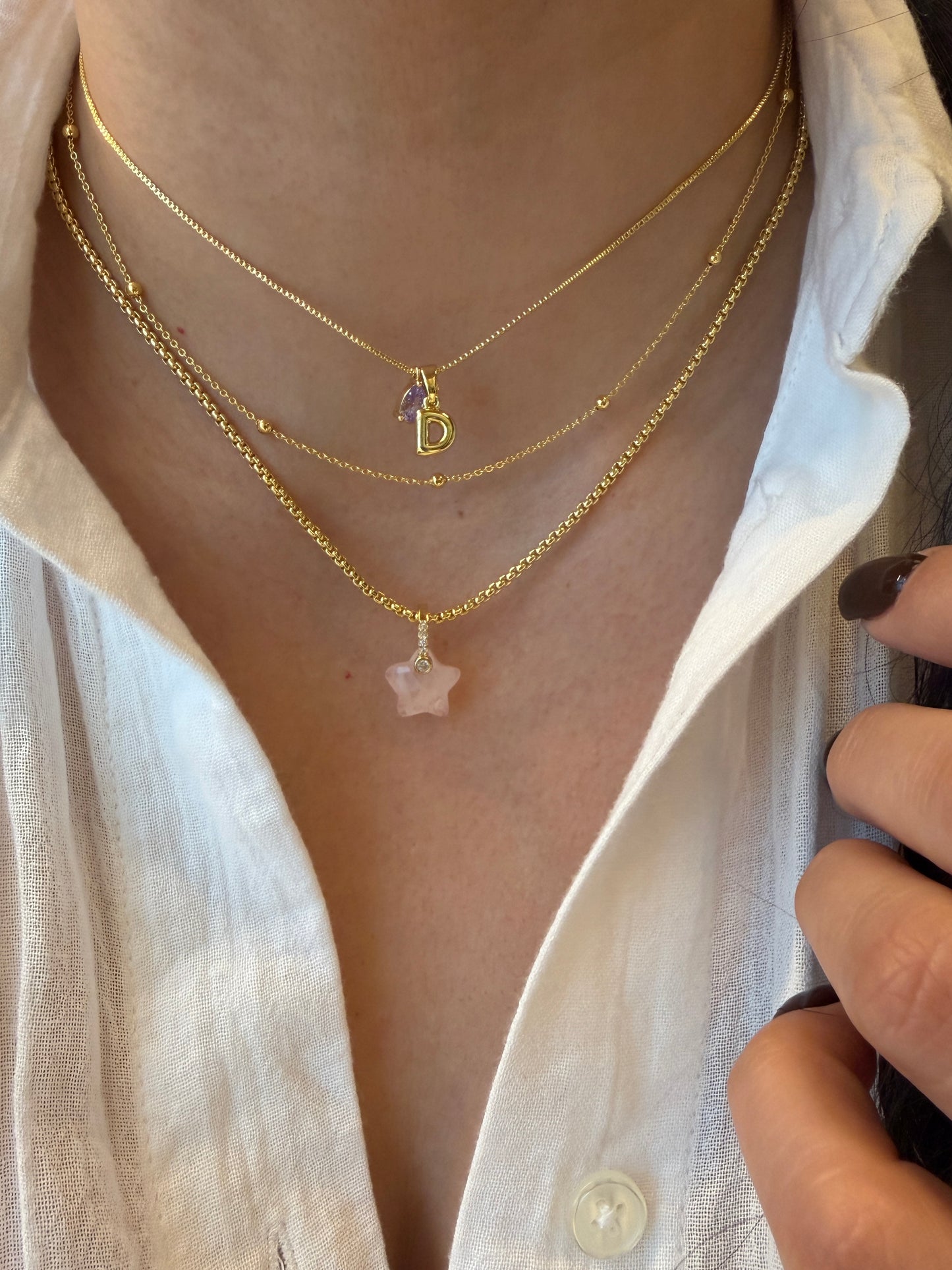 Rose Star Necklace