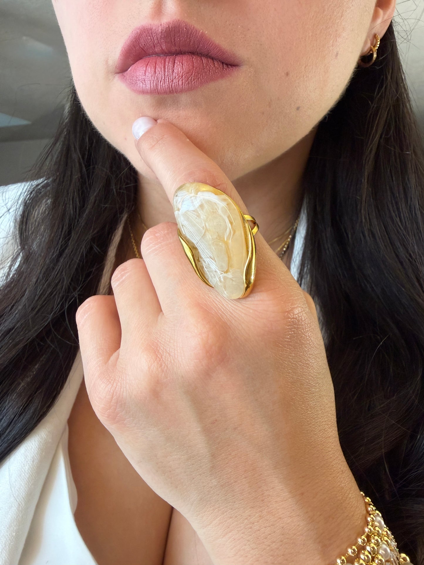 Nude Stone Ring