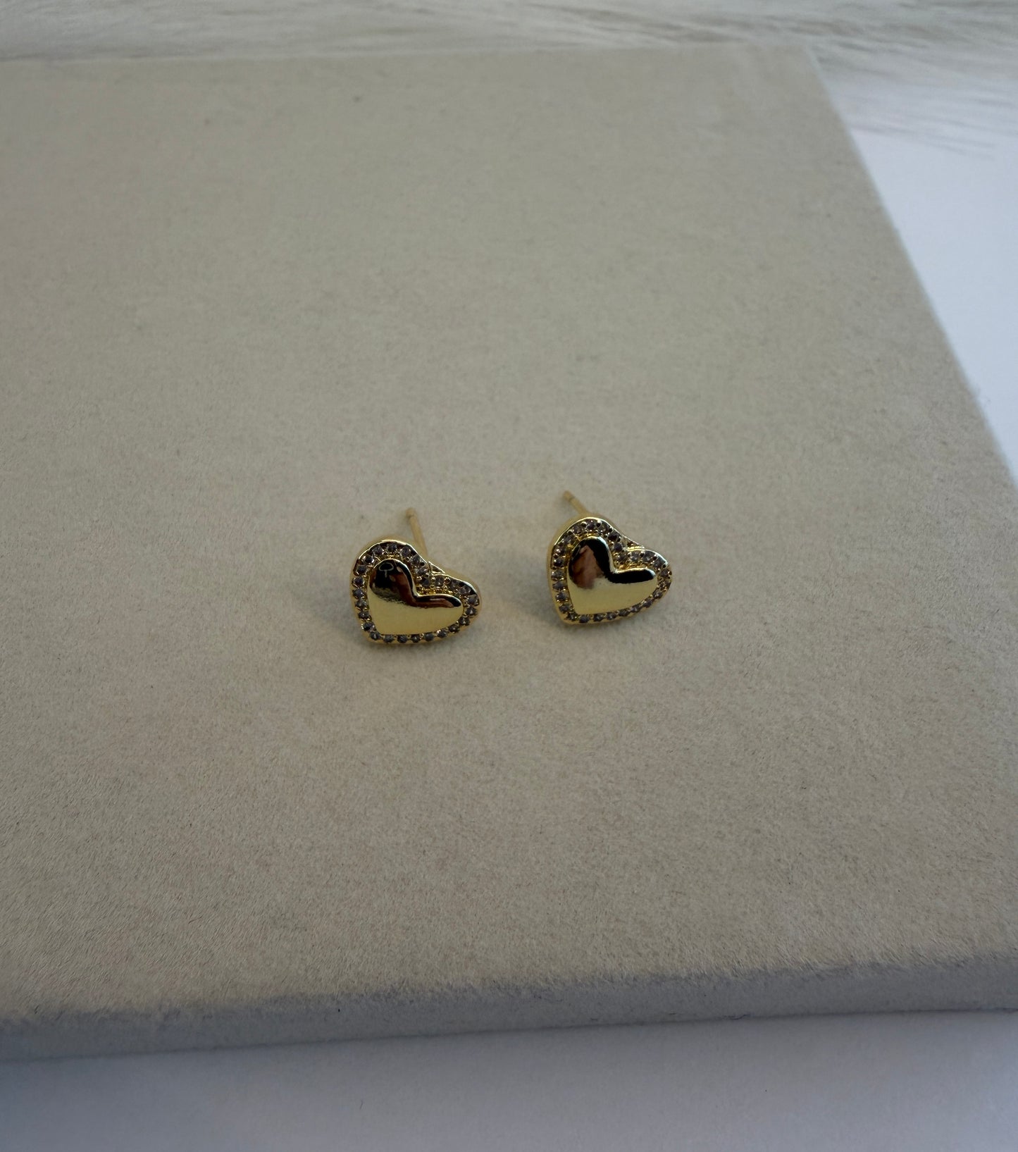 Gold Heart Earrings