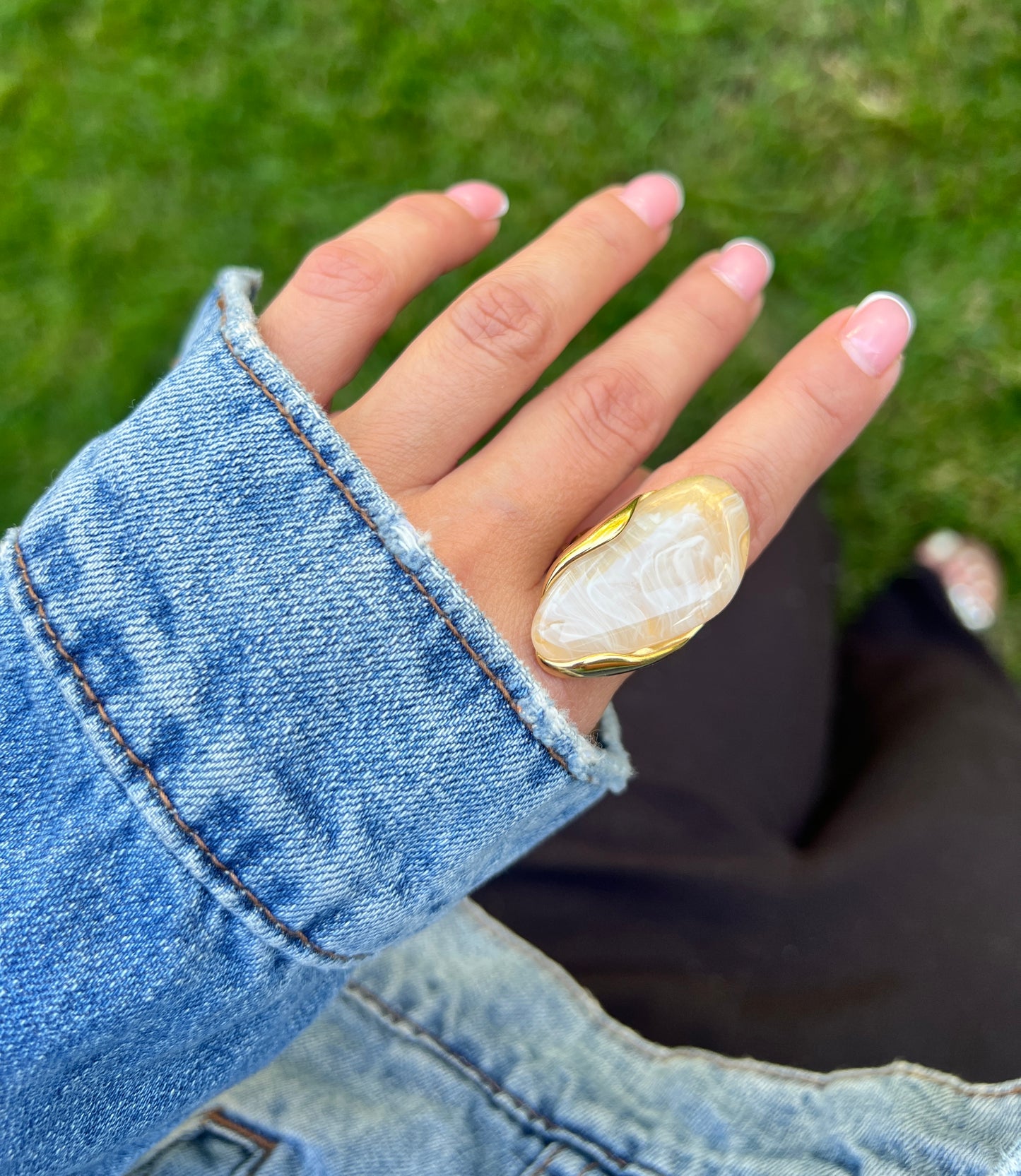 Nude Stone Ring