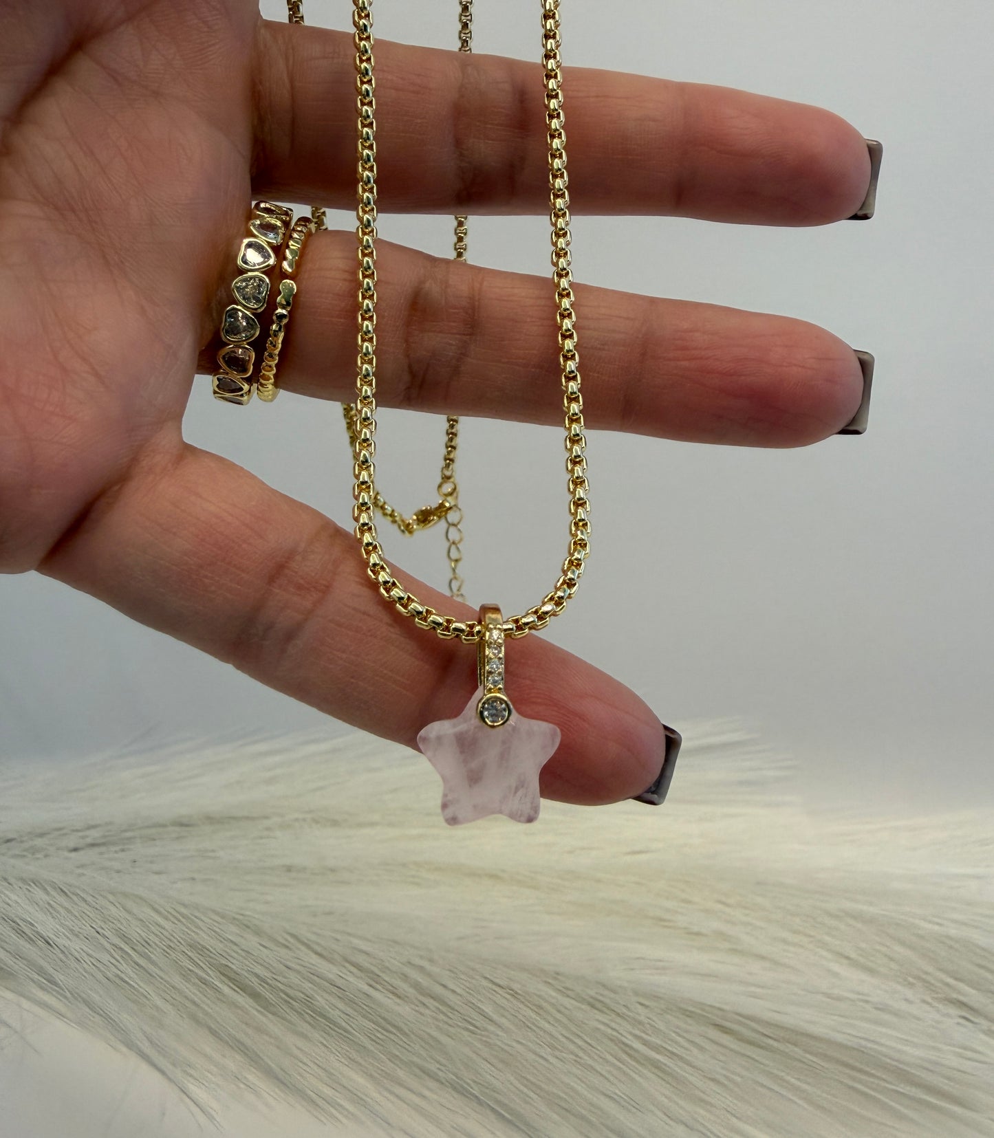 Rose Star Necklace