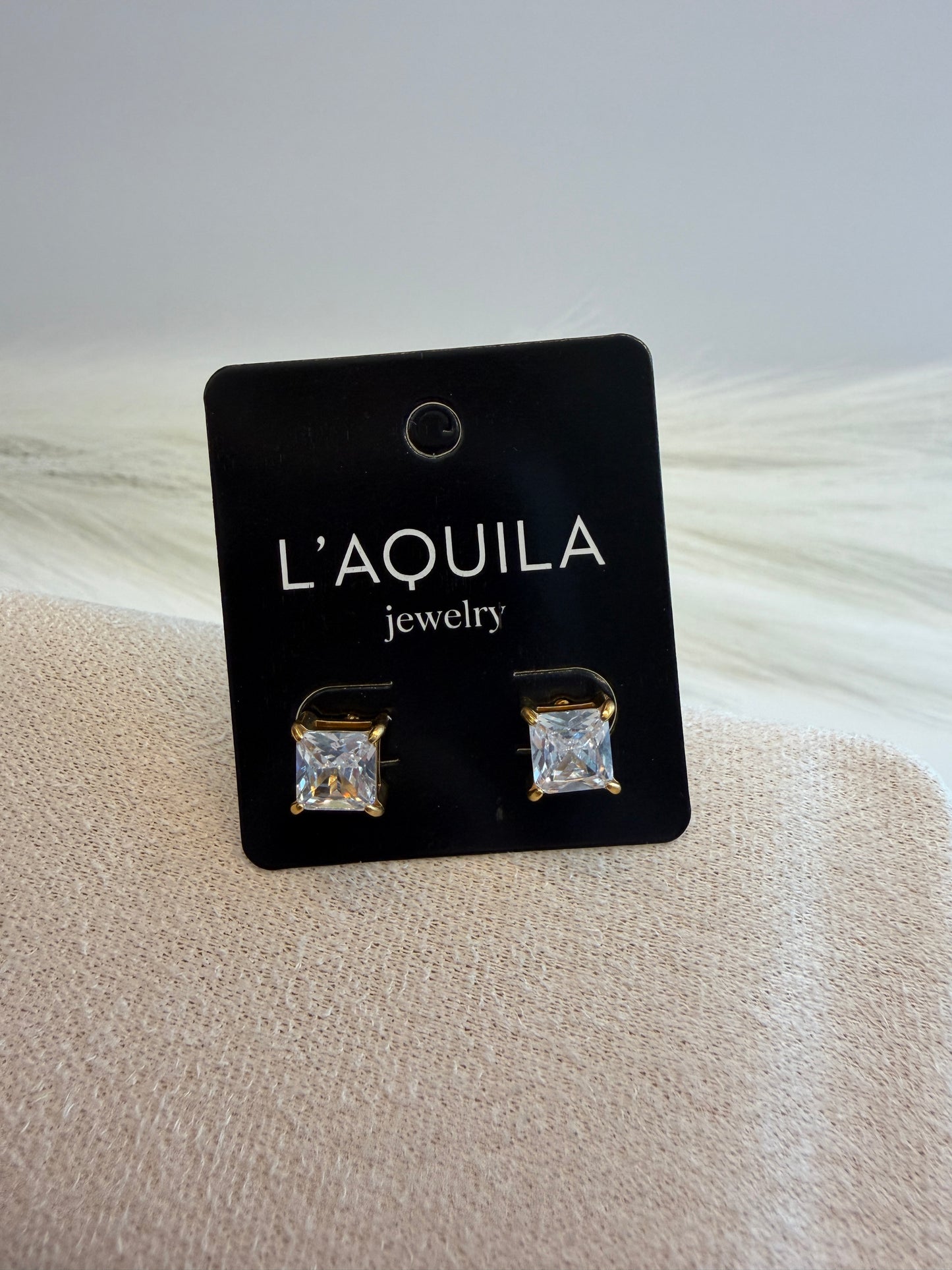 Square zircon Earrings