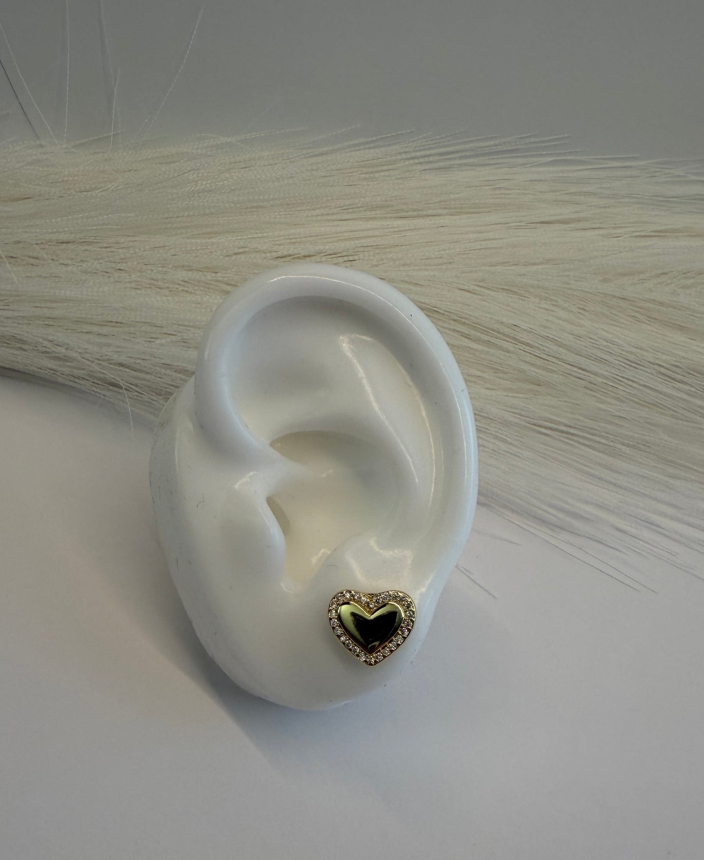 Gold Heart Earrings