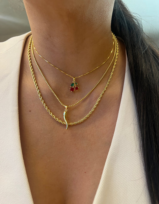 Cuernito Gold Necklace