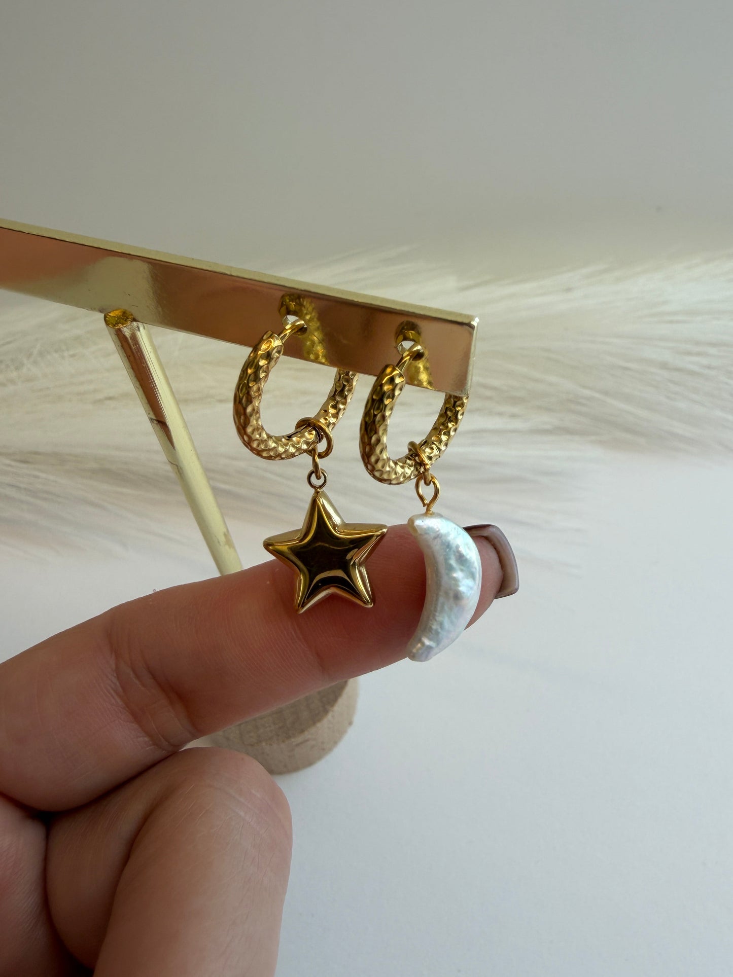 Celeste Mismatch Hoops