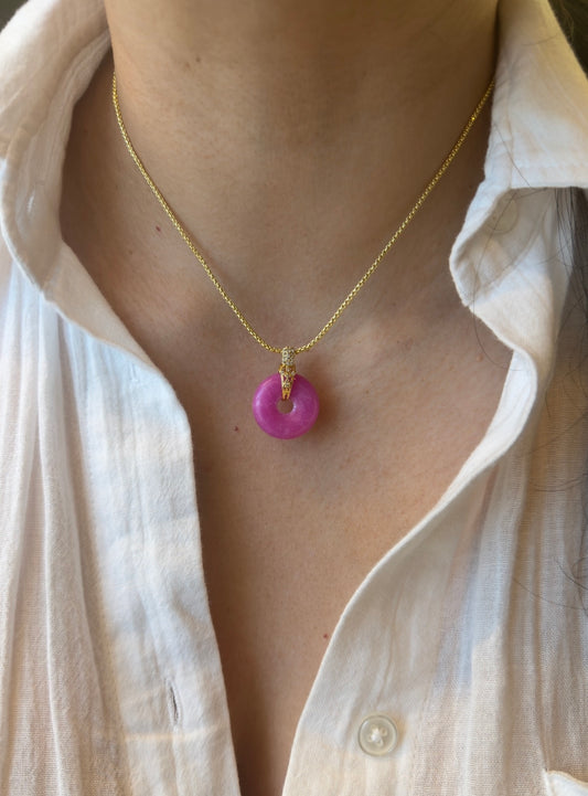 Jade Rosa Necklace