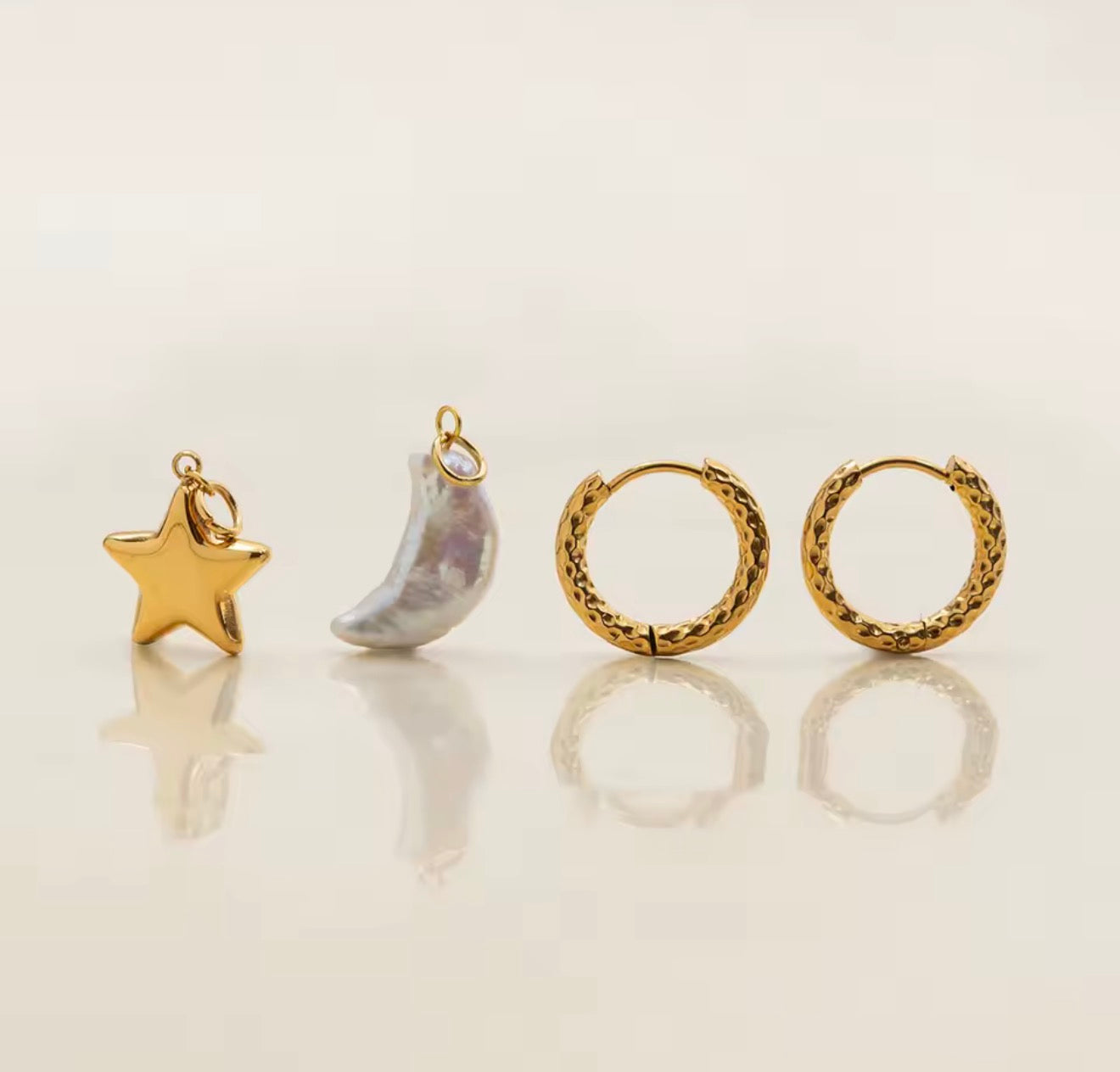 Celeste Mismatch Hoops